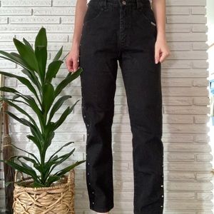 Vintage roughrider denim with studs